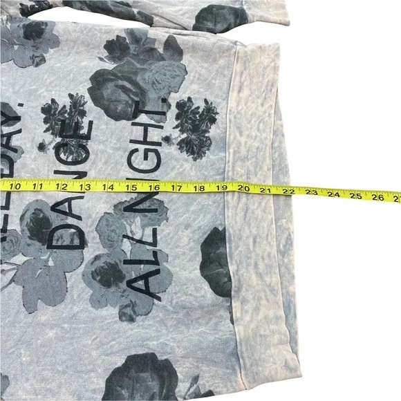 Project Social T Pink Sweatshirt Lounge S Floral Shop All Day Dance All Night - Picture 8 of 9